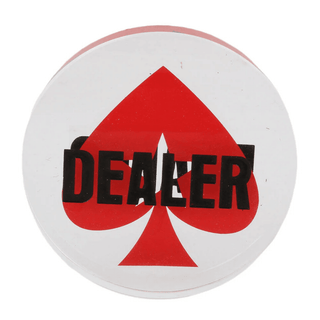 Acrylic Gaming Dealer Button - Crystal, Set of 5 - Acesfull