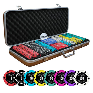 Bank Casino Chipset - EPT, 300/500 Pcs, Clay, 40mm, 14g - Acesfull