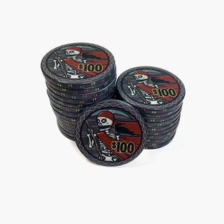 Customisable Poker Chips- Ceramic, 40/43/45/50mm - Acesfull