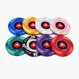 Customisable Poker Chips- Ceramic, 40/43/45/50mm - Acesfull