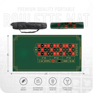 Bet Vault Roulette Table Mat - Rectangle, 6x3ft - Acesfull