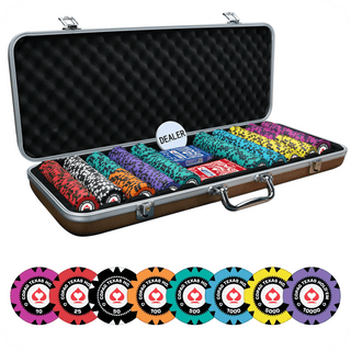 Copag Texas Poker Chipset - GR, 300/500 Pcs, Clay, 40mm, 14g - Acesfull