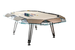 Cronus Glass Poker Table - Acesfull