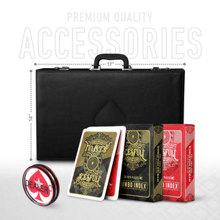 Emperial Poker Chipset - TN, 500/800/1000 Pcs, 30/50/80 Plaques, Clay, 45mm, 18g - Acesfull