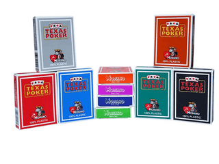 Modiano Texas Playing Cards - Pack of 10, Multi Colors - Acesfull